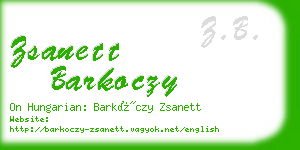 zsanett barkoczy business card